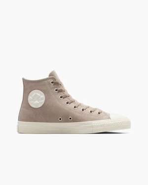 Converse CONS Chuck Taylor All Star Pro Nubuck Men Sneakers Beige White USA | C-31750469