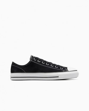 Converse CONS Chuck Taylor All Star Pro Suede Men Skate Shoes Black / White USA | C-73241069