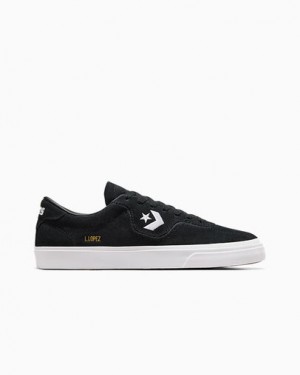 Converse CONS Louie Lopez Pro Suede Men Skate Shoes Black / White USA | C-74651209