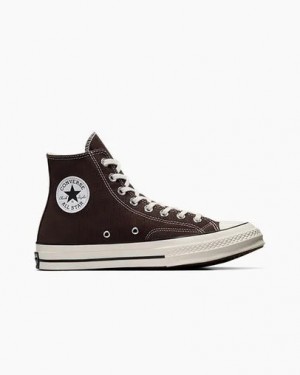 Converse Chuck 70 Men Canvas Shoes Dark Brown / Black USA | C-93825749