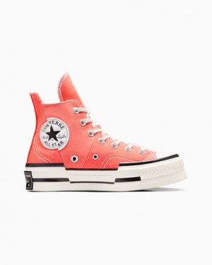 Converse Chuck 70 Plus Women Sneakers White / Black USA | C-23961479