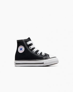 Converse Chuck Taylor All Star Classic Kids' Sneakers Black USA | C-79318029