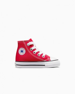 Converse Chuck Taylor All Star Classic Kids' Sneakers Red USA | C-67182309