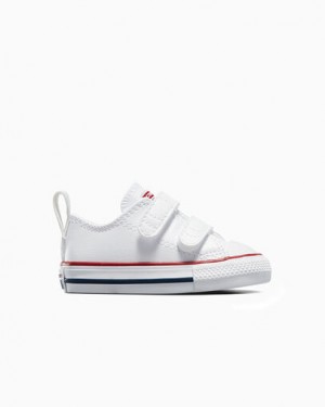 Converse Chuck Taylor All Star Leather Kids' Sneakers White USA | C-23815799