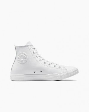 Converse Chuck Taylor All Star Leather Women Sneakers White USA | C-02148569