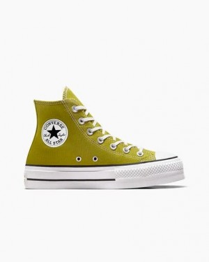 Converse Chuck Taylor All Star Lift Platform Women Canvas Shoes White / Black USA | C-95147069