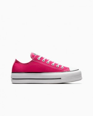 Converse Chuck Taylor All Star Lift Platform Women Canvas Shoes Pink / White / Black USA | C-02783569