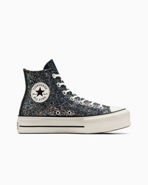 Converse Chuck Taylor All Star Lift Women Platform Shoes Blue / Black USA | C-35812499