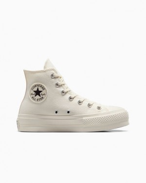 Converse Chuck Taylor All Star Lift Women Platform Shoes White / Black USA | C-98715049