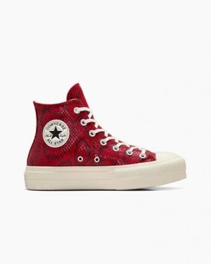 Converse Chuck Taylor All Star Lift Women Platform Shoes Red USA | C-98625439