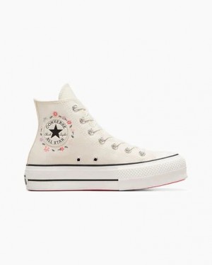 Converse Chuck Taylor All Star Lift Women Platform Shoes White USA | C-48716059