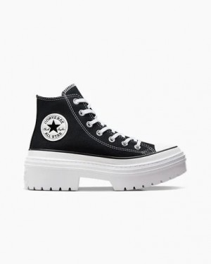 Converse Chuck Taylor All Star Lugged Heel Platform Women Boots Black / White USA | C-14957289