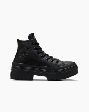 Converse Chuck Taylor All Star Lugged Heel Platform Waterproof Women Boots Black USA | C-96350419