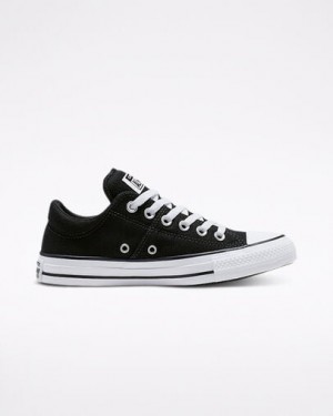 Converse Chuck Taylor All Star Madison Women Canvas Shoes Black / White USA | C-80452369