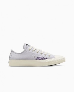 Converse Chuck Taylor All Star Pearls & Studs Women Sneakers Purple Blue Grey USA | C-46398579