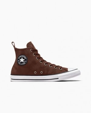 Converse Chuck Taylor All Star TecTuff Waterproof Men Boots Brown / Brown / White USA | C-97582409