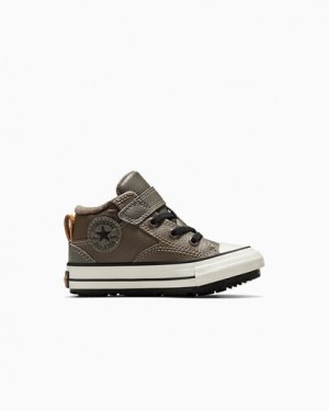 Converse Chuck Taylor All Star Water-Repellent Malden Street Kids' Boots Brown / Black USA | C-73456909