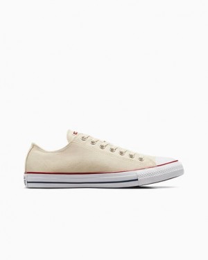 Converse Chuck Taylor All Star Women Canvas Shoes Beige White USA | C-59203789