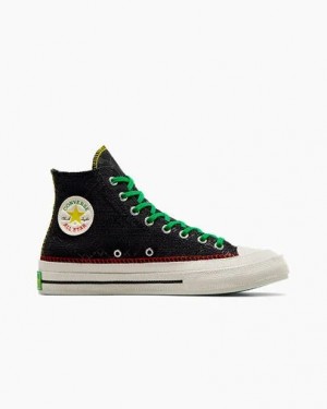 Converse Converse x Daily Paper Chuck 70 Women Sneakers Black / Multicolor USA | C-96018359