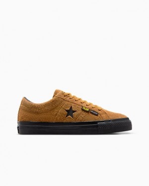 Converse Converse x IRAK NYC One Star Pro Men Skate Shoes Brown / Black USA | C-03165879