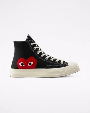 Converse Converse x PLAY Comme des Garçons Chuck 70 Men Sneakers Black / White / Red USA | C-01437589