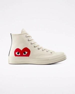 Converse Converse x PLAY Comme des Garçons Chuck 70 Women Sneakers White / Red USA | C-74235869