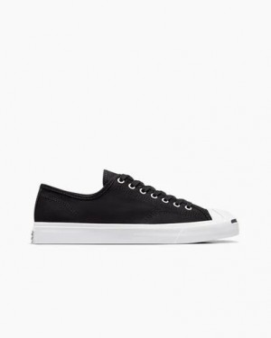 Converse Jack Purcell Women Canvas Shoes Black / White USA | C-03541969