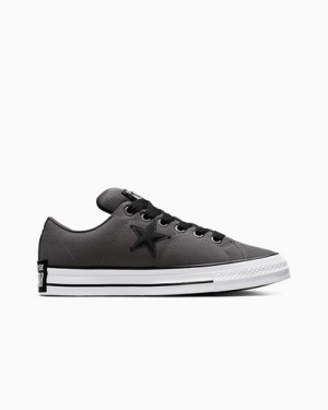 Converse One Star Puff Women Skate Shoes Black / White USA | C-95124679