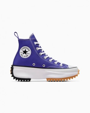 Converse Run Star Hike Women Platform Shoes Purple / White / Black USA | C-98240359