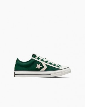 Converse Star Player 76 Luxe Kids' Sneakers Green / White / Black USA | C-92637509