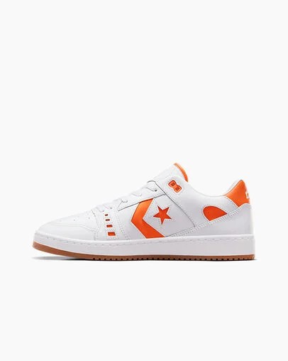 Converse CONS AS-1 Pro Men Skate Shoes White / Orange USA | C-09126359