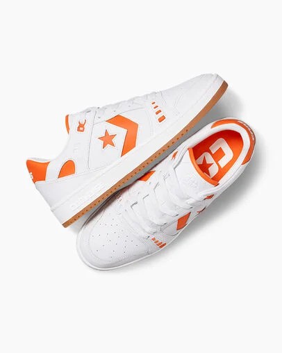 Converse CONS AS-1 Pro Men Skate Shoes White / Orange USA | C-09126359