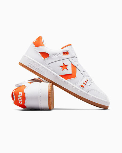 Converse CONS AS-1 Pro Men Skate Shoes White / Orange USA | C-09126359