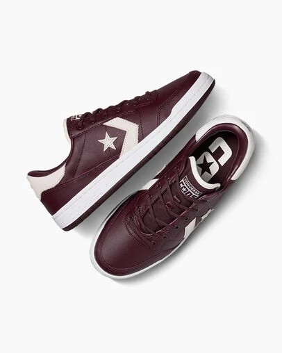 Converse CONS Fastbreak Pro Leather & Nylon Men Skate Shoes Burgundy / Purple / White USA | C-84603519