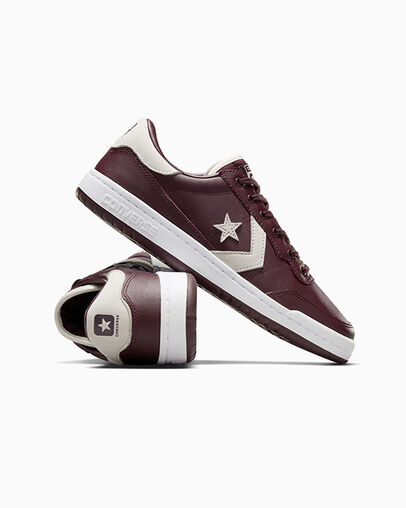 Converse CONS Fastbreak Pro Leather & Nylon Men Skate Shoes Burgundy / Purple / White USA | C-84603519