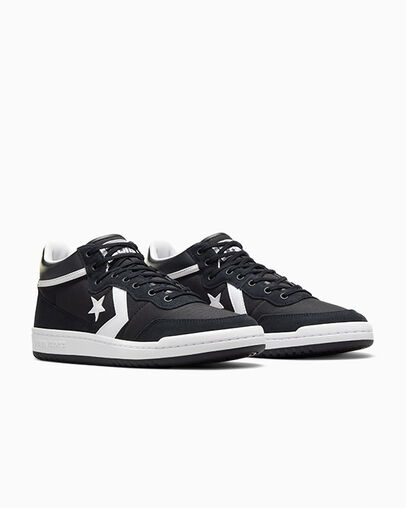 Converse CONS Fastbreak Pro Leather & Suede Men Skate Shoes Black / White USA | C-60934289