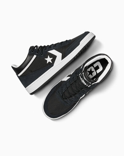 Converse CONS Fastbreak Pro Leather & Suede Men Skate Shoes Black / White USA | C-60934289