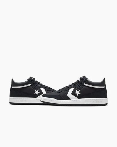 Converse CONS Fastbreak Pro Leather & Suede Men Skate Shoes Black / White USA | C-60934289