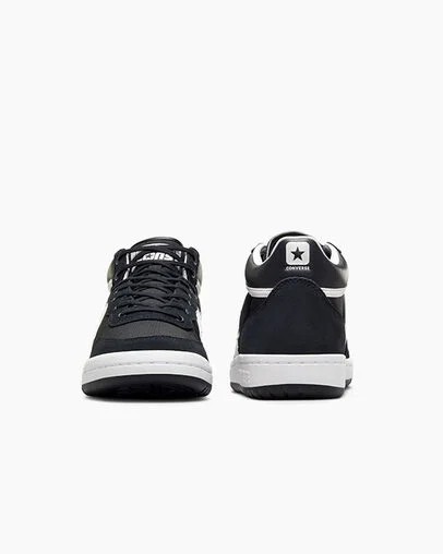 Converse CONS Fastbreak Pro Leather & Suede Men Skate Shoes Black / White USA | C-60934289