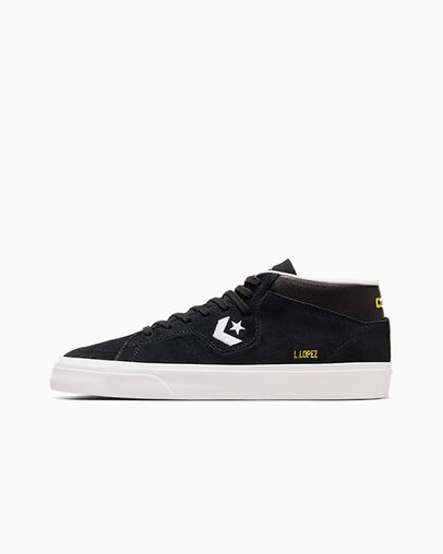 Converse CONS Louie Lopez Pro Suede and Leather Men Skate Shoes Black / White USA | C-51239809