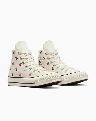 Converse Chuck 70 Cherries Women Sneakers White / Black / Red USA | C-47081399