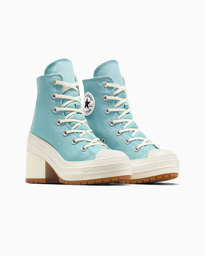 Converse Chuck 70 De Luxe Heel Women Sneakers Azure USA | C-68472399