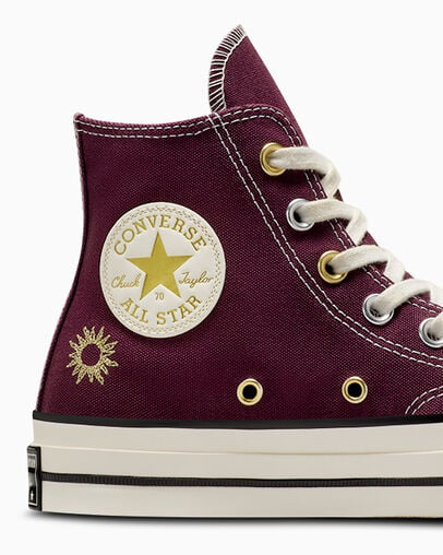 Converse Chuck 70 Luck Charms Women Sneakers Purple / Gold USA | C-96483719