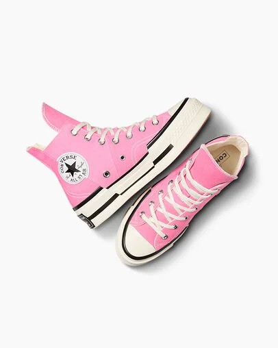 Converse Chuck 70 Plus Women Sneakers Pink / Black USA | C-12389549