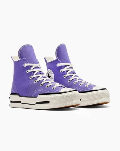 Converse Chuck 70 Plus Women Sneakers Purple / Black USA | C-06953729