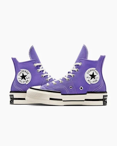 Converse Chuck 70 Plus Women Sneakers Purple / Black USA | C-06953729