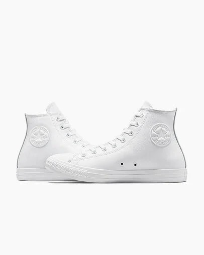 Converse Chuck Taylor All Star Leather Women Sneakers White USA | C-02148569