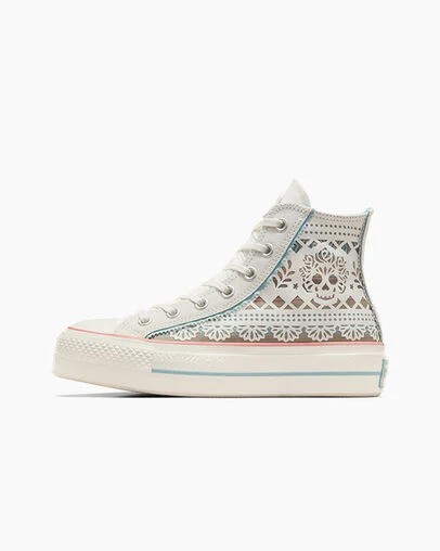 Converse Chuck Taylor All Star Lift Day Of The Dead Women Sneakers Multicolor USA | C-58719209