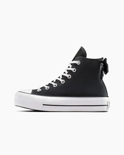 Converse Chuck Taylor All Star Lift Women Platform Shoes Black / White USA | C-58397619