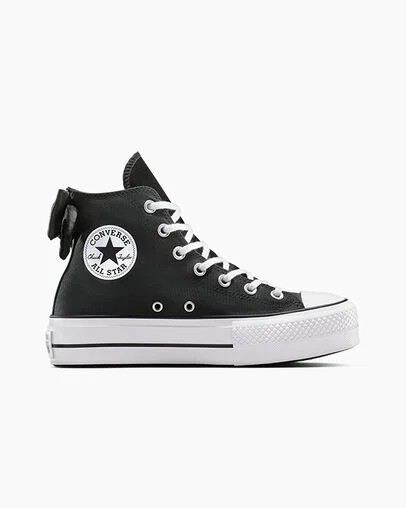 Converse Chuck Taylor All Star Lift Women Platform Shoes Black / White USA | C-58397619